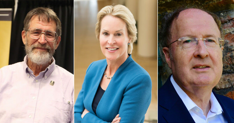 2018諾貝爾化學獎得獎者 左起George P. Smith、Frances H. Arnold以及Gregory P. Winter (圖片來源: 網路)