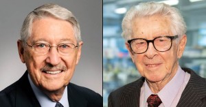2019拉斯克獎基礎醫學獎得主。左為Max D. Cooper博士,右為Jacques Miller博士。(圖片來源:Albert And Mary Lasker Foundation)