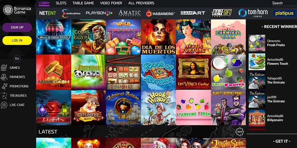 BonanzaGame Casino - Twoje Miejsce na Gry Hazardowe Online