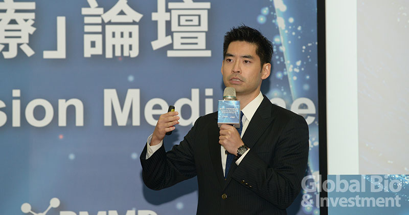 Pacific 8 Ventures合夥人傅斯誠醫師合夥人,由投資觀點切入未來精準醫療。(攝影:林嘉慶)