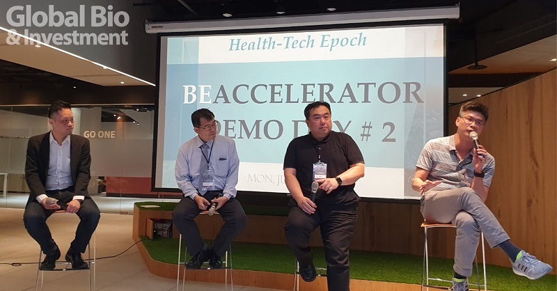 左起,比翼加速器執行董事陳彥諭、臺北醫學大學事業發展處事業長林俊茂、北醫醫學科技學院李友專院長、國家生技園區助理執行長詹益鑑一同探討醫療與科技結合的可能性(攝影/李林璦)