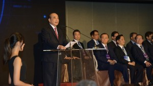 王金平表示,大健康產業是各國搶進的領域,是全球最龐大和成長最迅速的產業。(圖片/林嘉慶)
