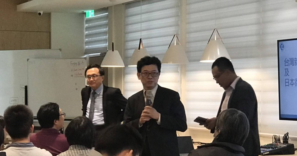 科技部政務次長謝達斌致詞。(圖片來源: 成大前瞻醫材中心提供)