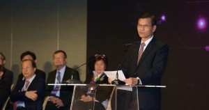 翁啟惠表示,希望醫療科技展能帶動產業環境新氣象和新動能。(圖片/林嘉慶)