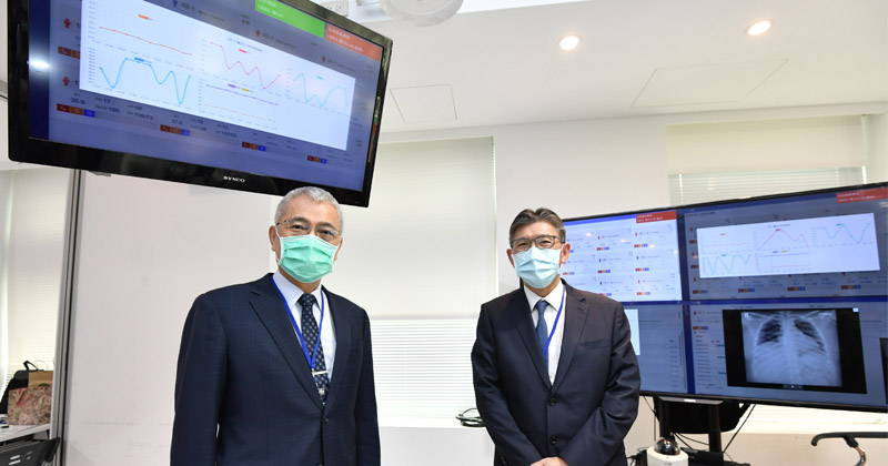 北醫攜手工研院 打造「零接觸式」防疫科技平台,台北醫學大學附設醫院院長陳瑞杰(右)、工研院副院長張培仁(左)。(圖/工研院提供)