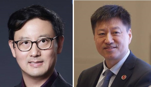 左為美中抗癌協會常務董事嚴立博士、右為同濟大學東方醫院腫瘤醫學部主任、中國臨床腫瘤學會(CSCO)前任理事長李進。(圖片來源:世易醫健)