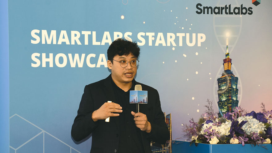 博信生技,在Smartlabs於醫療科技展中舉辦的新創公司Showcase活動中,展示公司利基產品、優勢。(攝影/劉端雅)